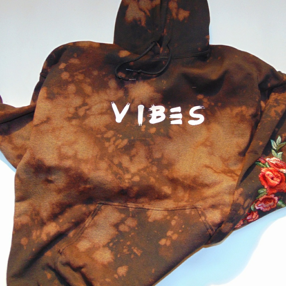 NWT Forever 21 Floral vibes Hoodie - Picture 4 of 4